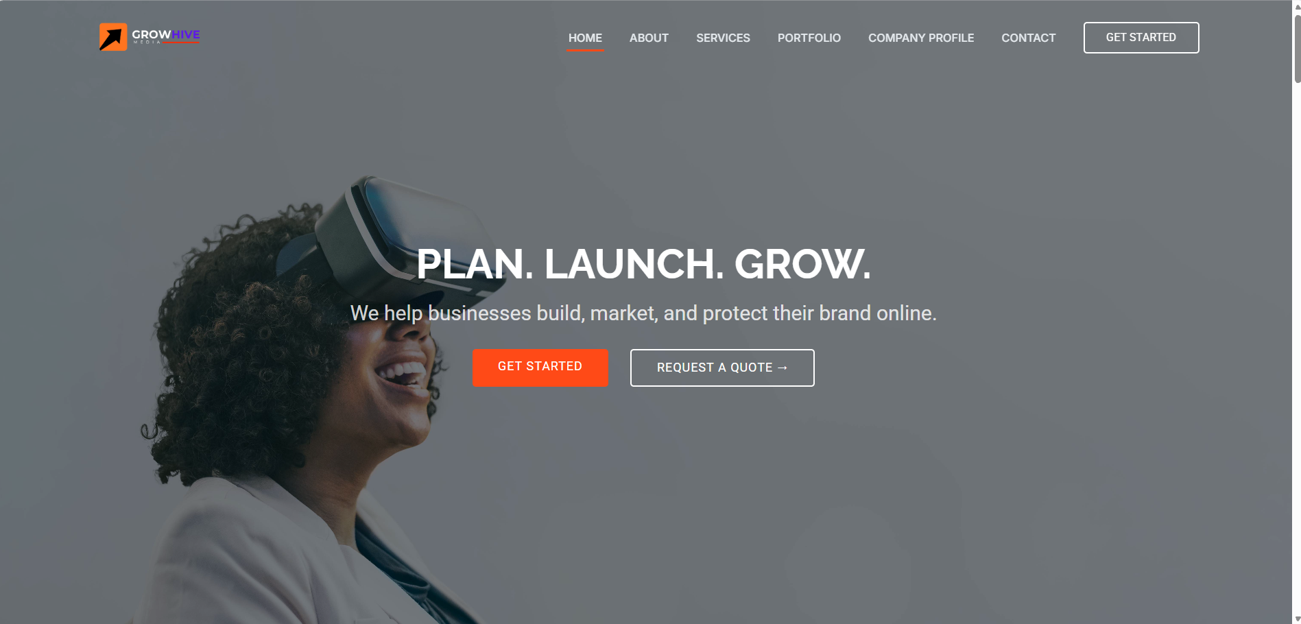Growhive Media website